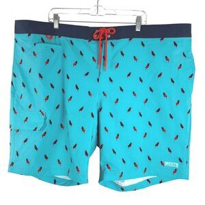 Duluth DuluthFlex Bull Moose 9" Printed Board Shorts Size 48 Bird SS-2030